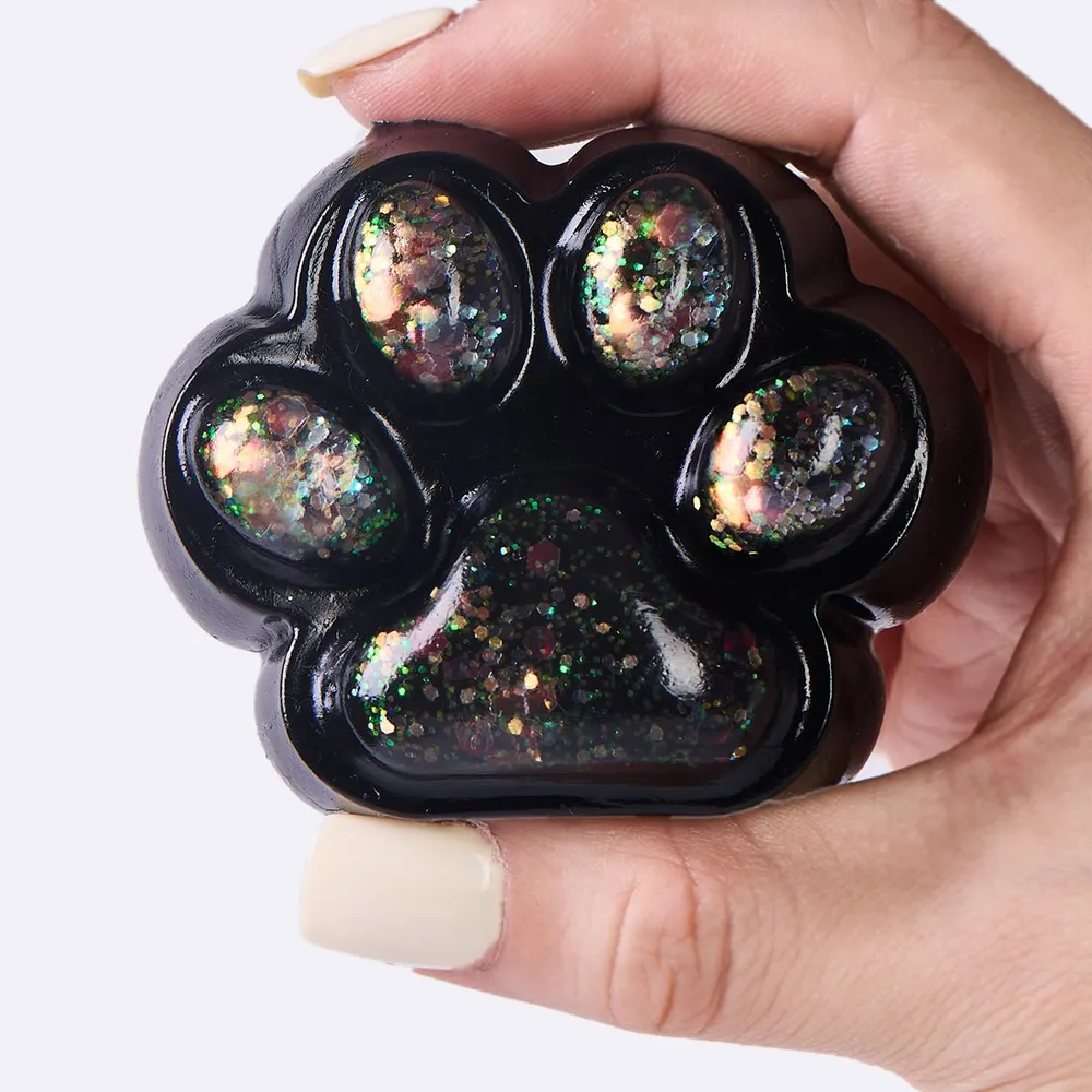 100g Black-bling Paw Taba Squishy — photo 3