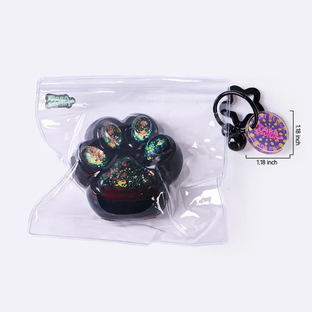 100g Black-bling Paw Taba Squishy — photo 6