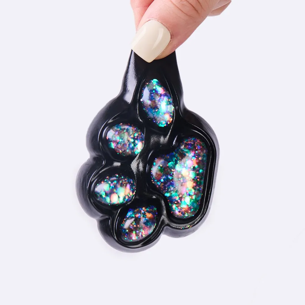 100g Black-bling Paw Taba Squishy — photo 4