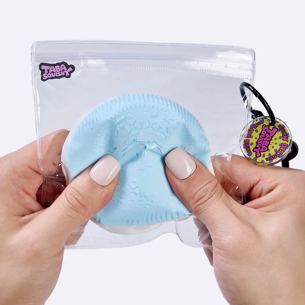 100g Blue-white Sandwich Cookie Taba Squishy — photo 4