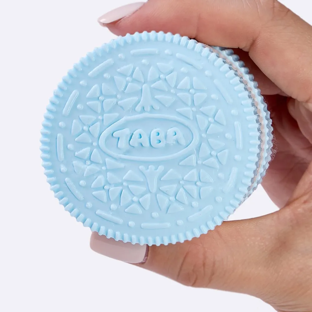 100g Blue-white Sandwich Cookie Taba Squishy — photo 5