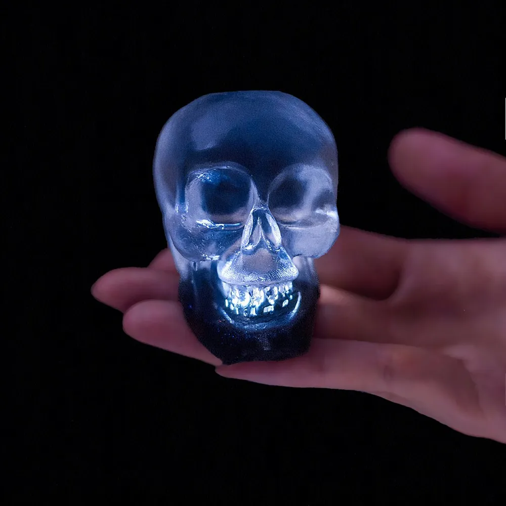 100g Clear Skull with Light Taba Squishy — photo 3