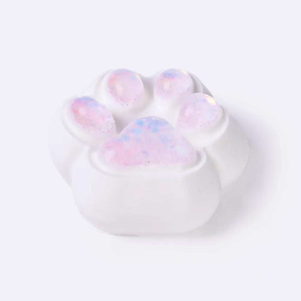 100g White-bling Paw Taba Squishy