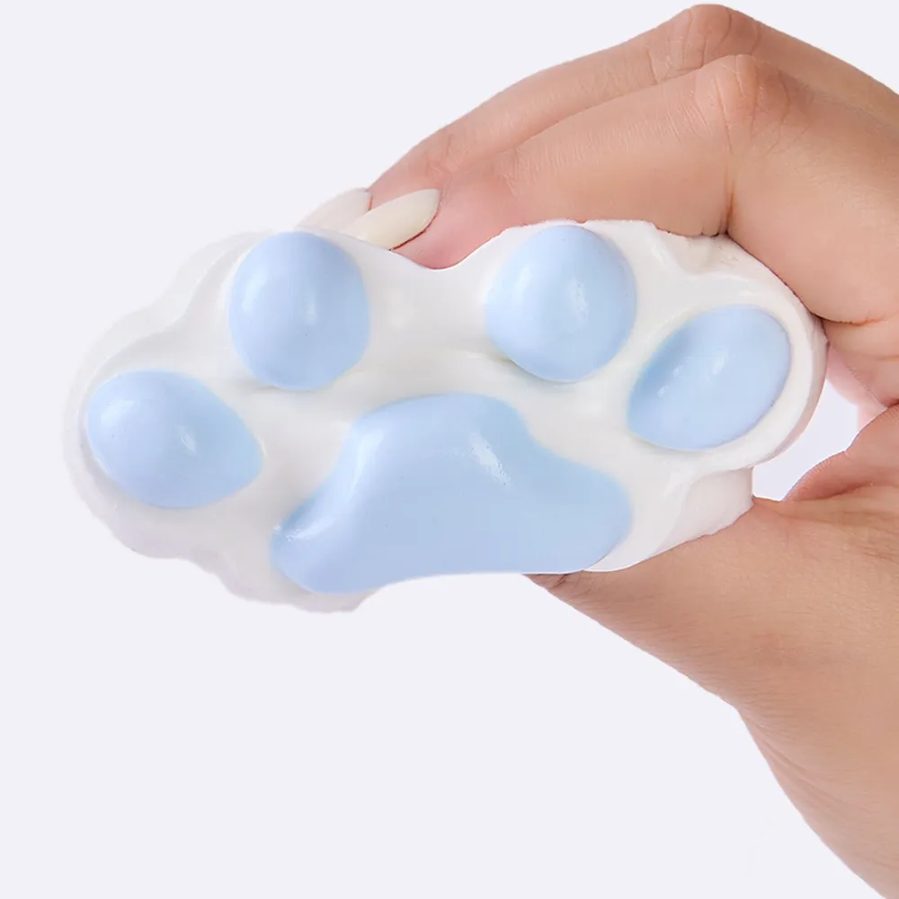 100g White-blue Paw Taba Squishy — photo 2