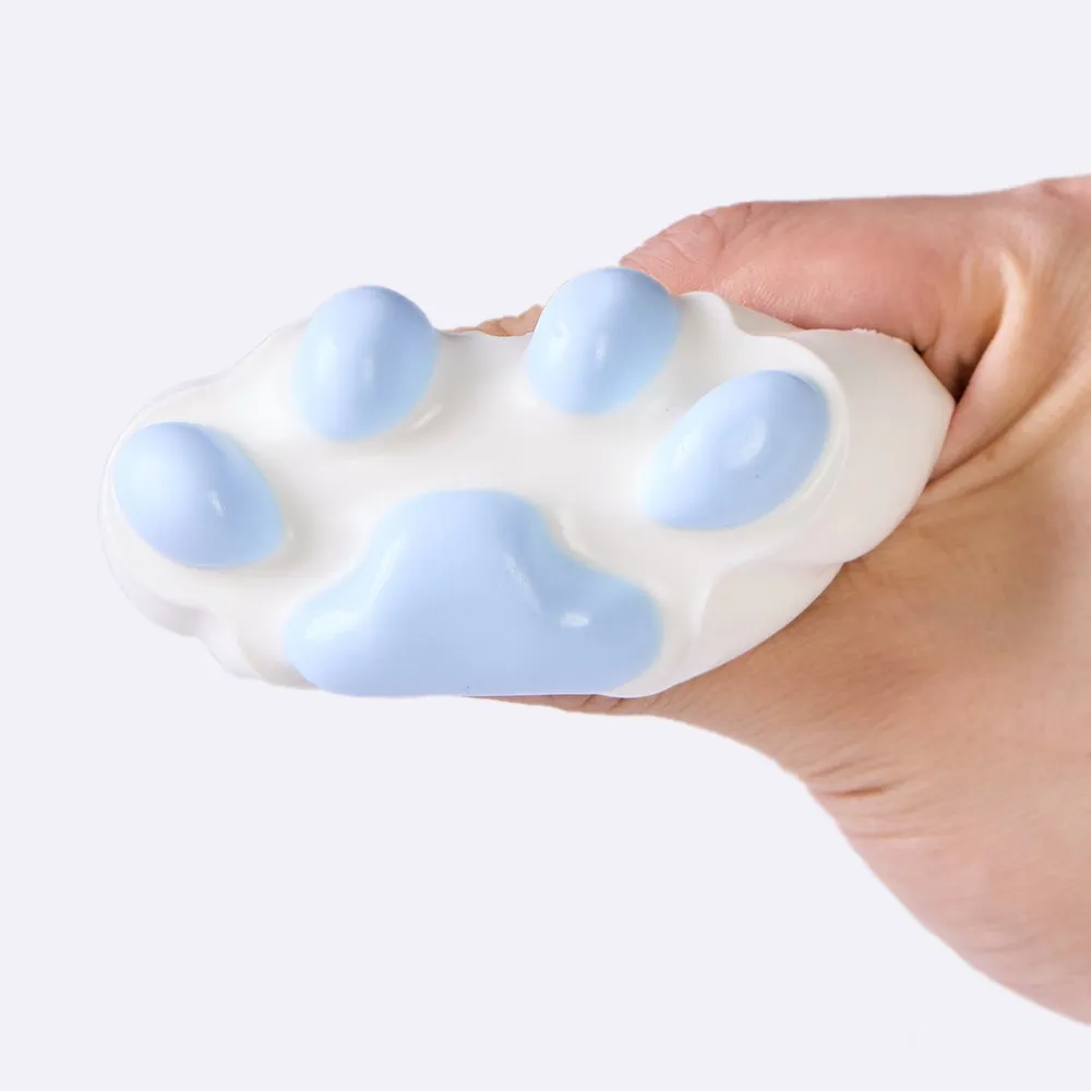 100g White-blue Paw Taba Squishy — photo 2