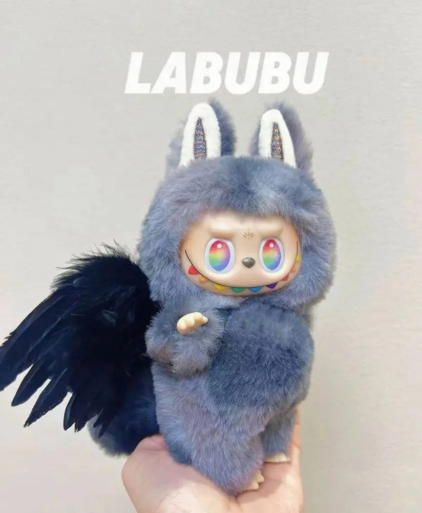 18cm Retrofit Angel Wings Labubu Plush Toy - Handmade Unique Labubu Custom Design — photo 3