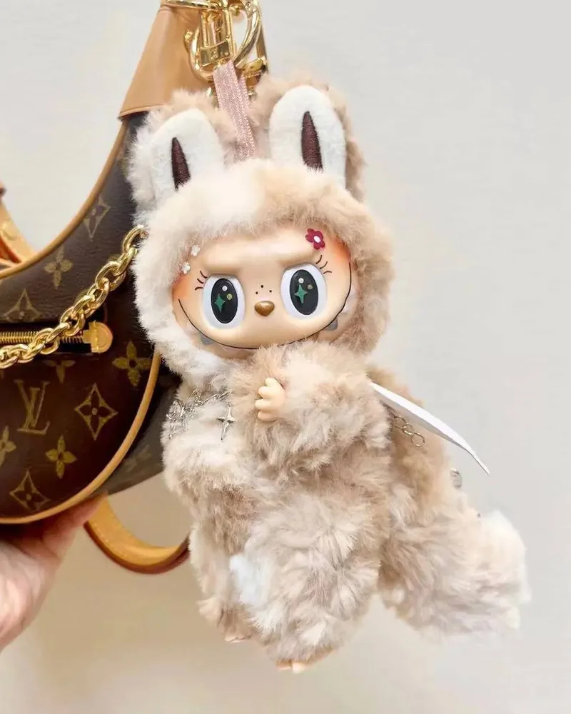 18cm Retrofit Fox Labubu Plush Toy - Handmade Unique Labubu Custom Design — photo 5