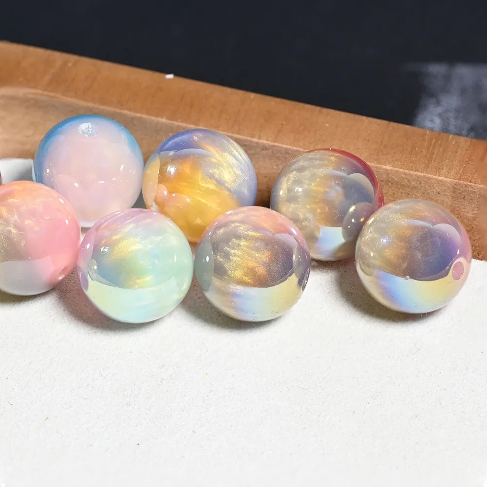 20 Cloud Round Beads for Handmade Crafts Bracelets Necklace Squishy Dolls Yarn Art — photo 2