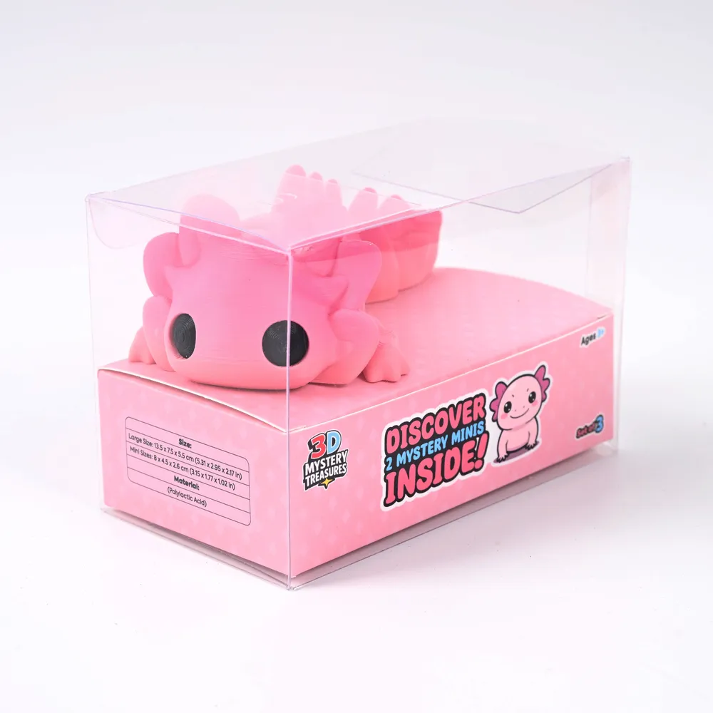 3D Mystery Treasures 3D-Printed Axolotl Fidget Toy