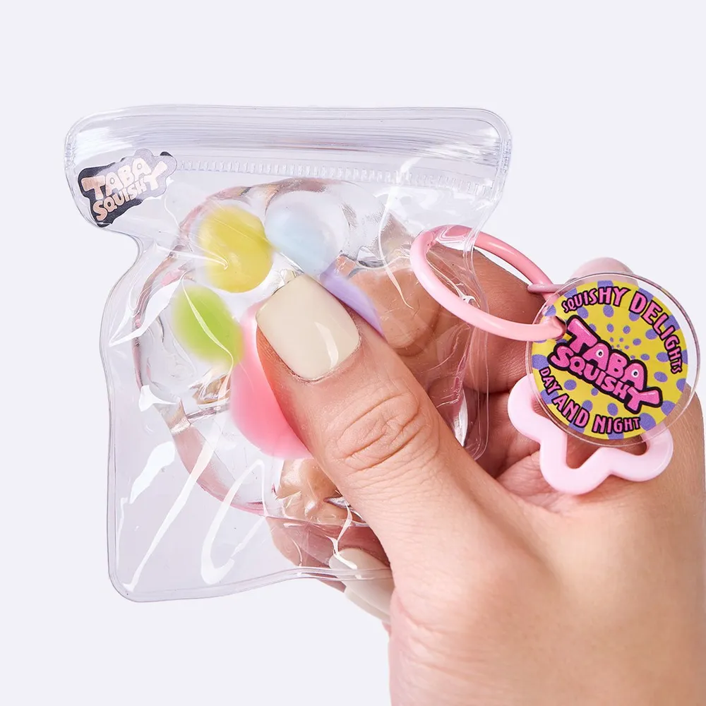 45g Transparent-colorful Paw Taba Squishy — photo 5