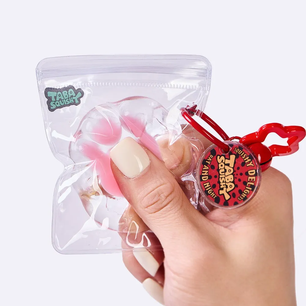 45g Transparent-pink Paw Taba Squishy — photo 5