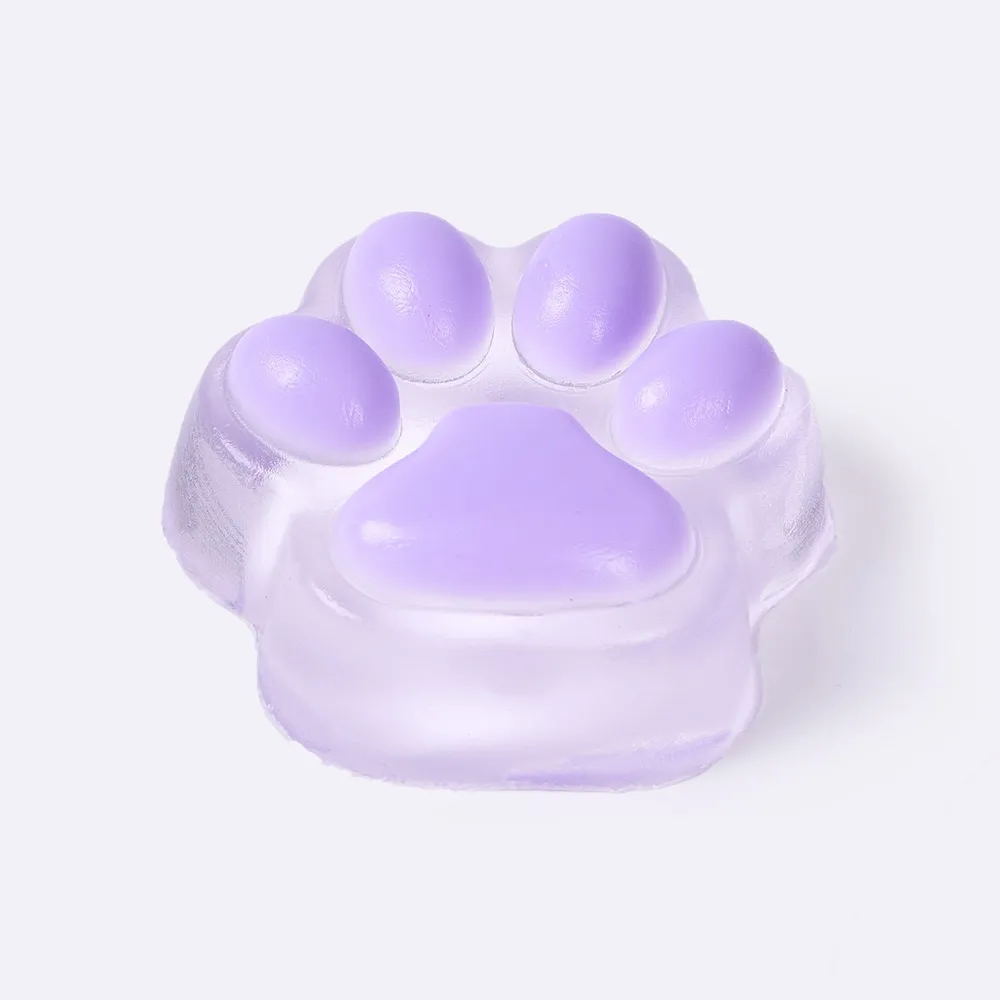 45g Transparent-purple Paw Taba Squishy