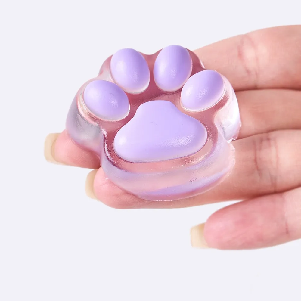 45g Transparent-purple Paw Taba Squishy — photo 3