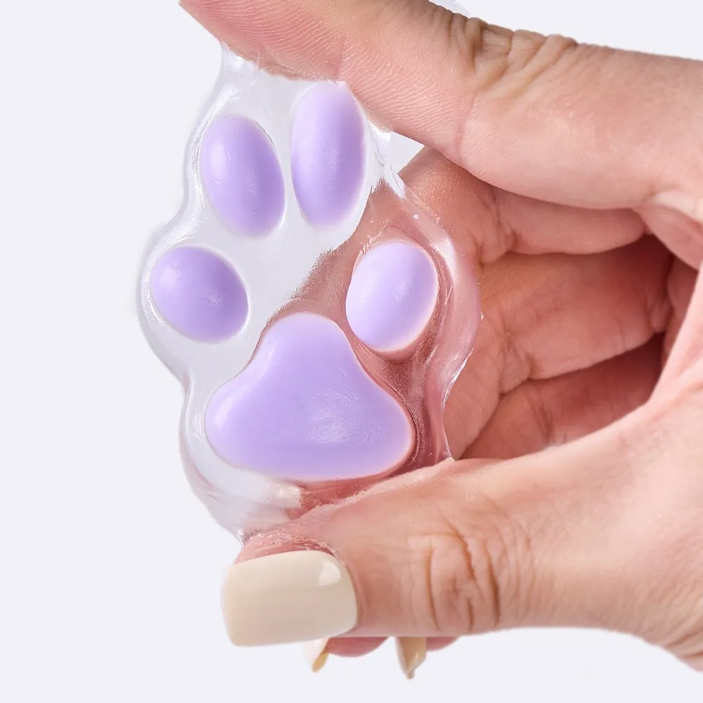 45g Transparent-purple Paw Taba Squishy — photo 4