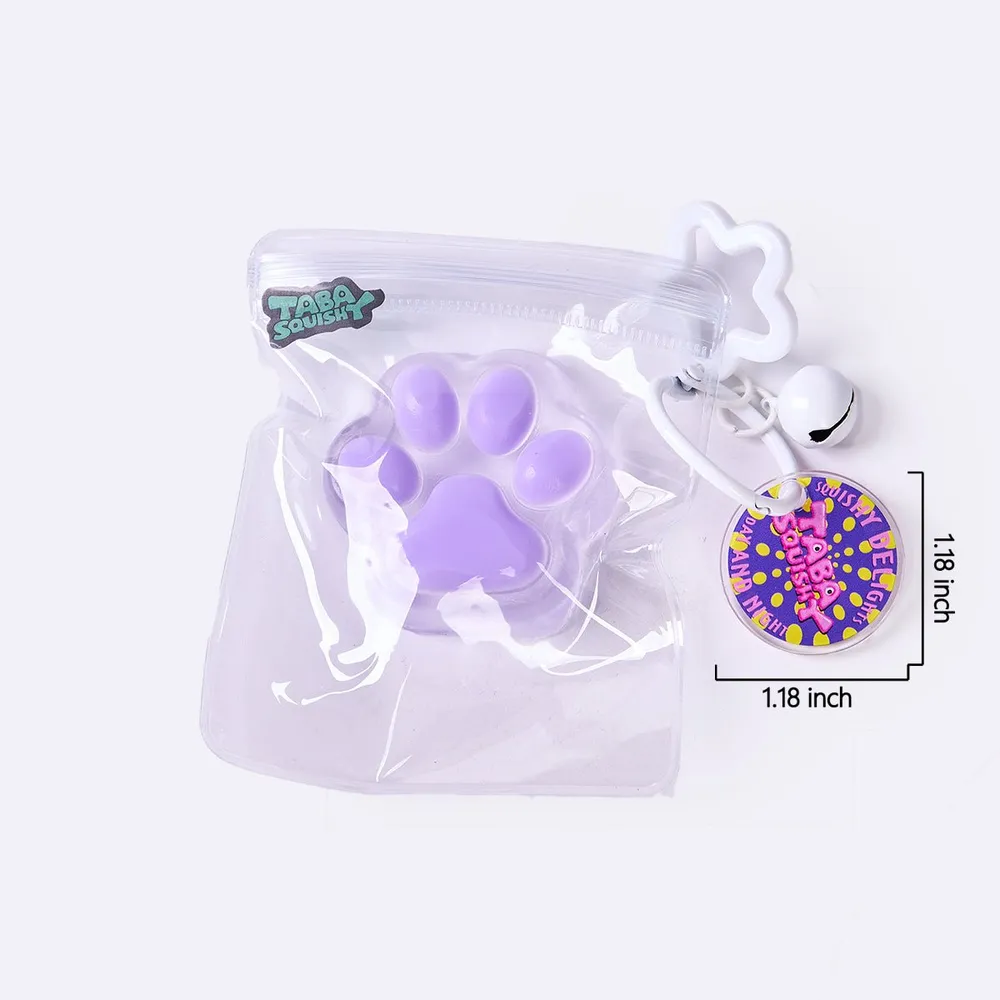 45g Transparent-purple Paw Taba Squishy — photo 6