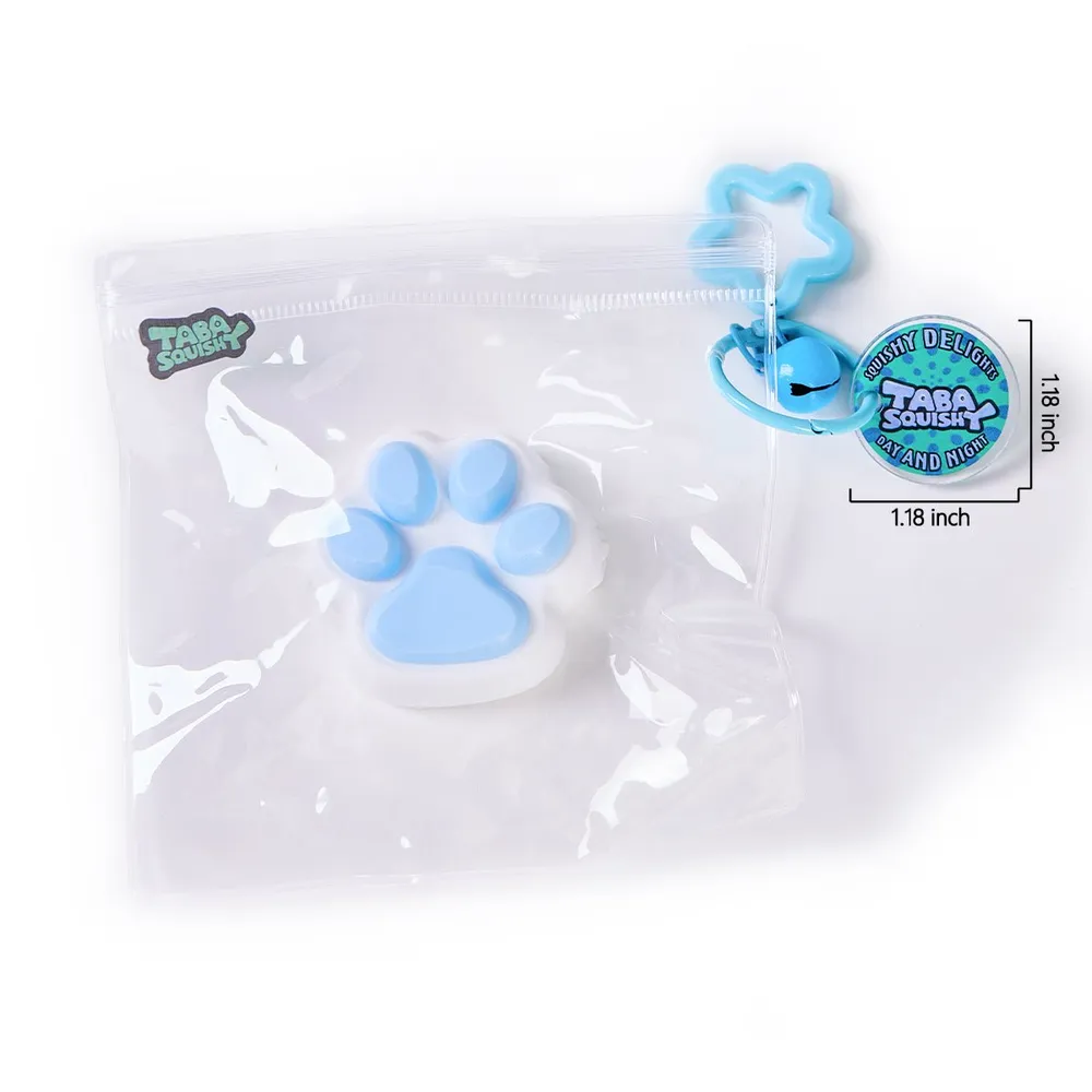 45g White-blue Paw Taba Squishy — photo 6
