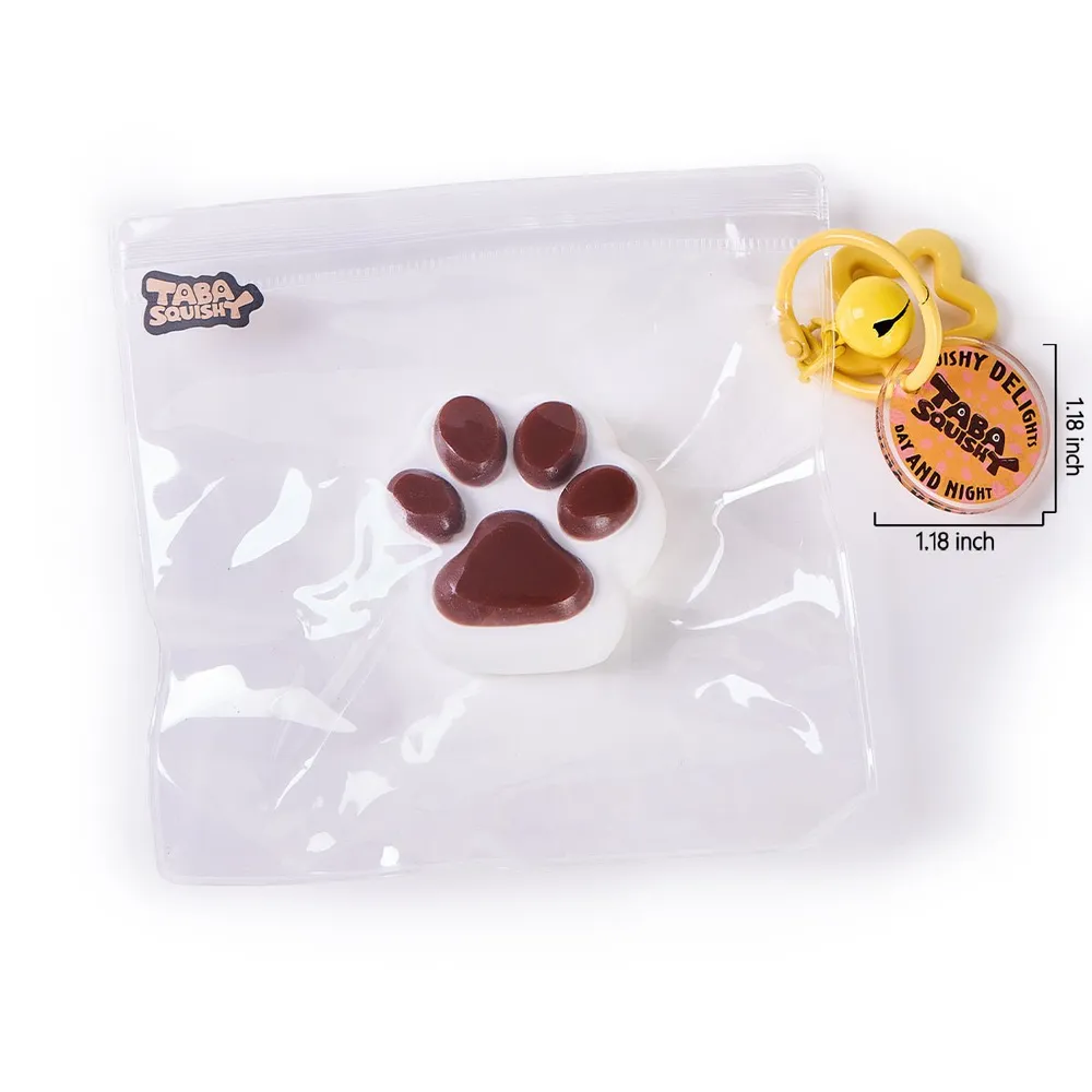45g White-choco Paw Taba Squishy — photo 6