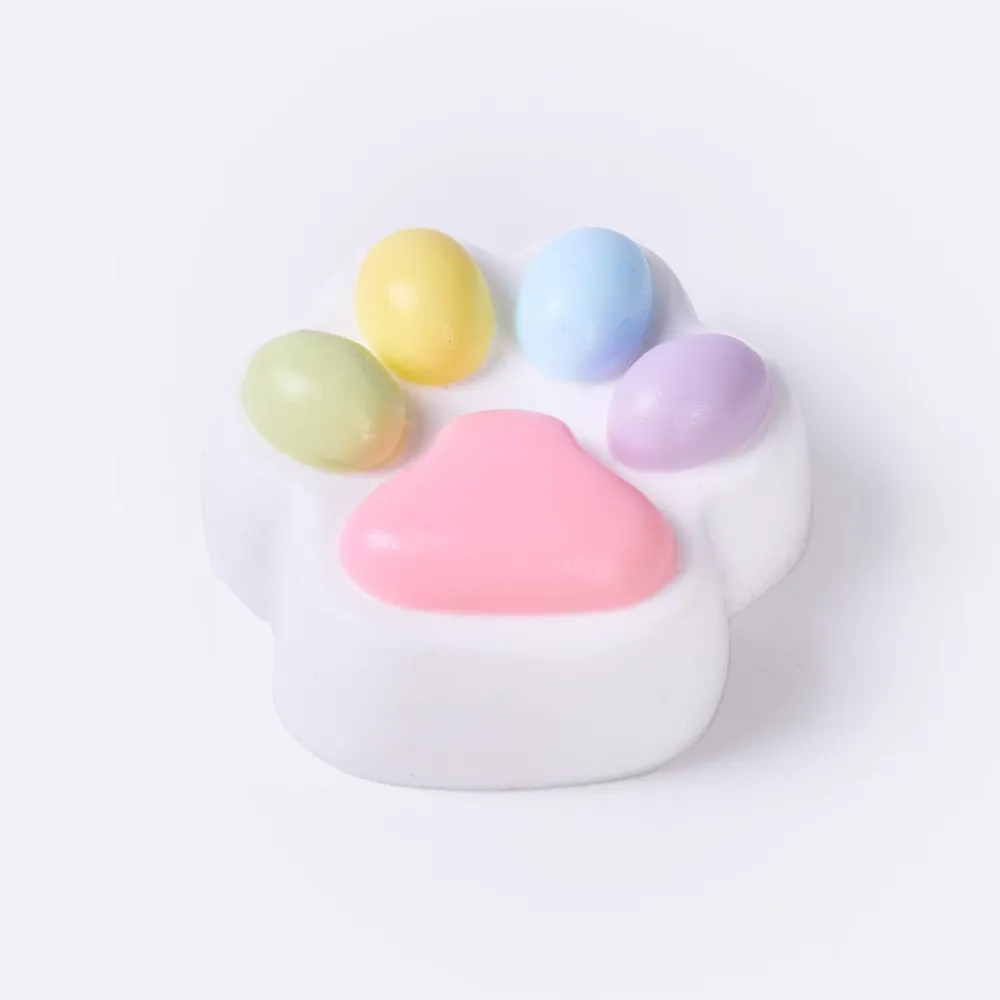 45g White-colorful Paw Taba Squishy