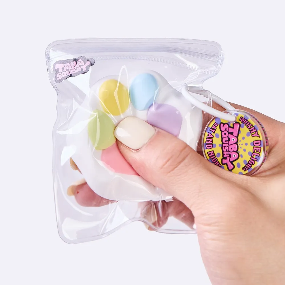 45g White-colorful Paw Taba Squishy — photo 5