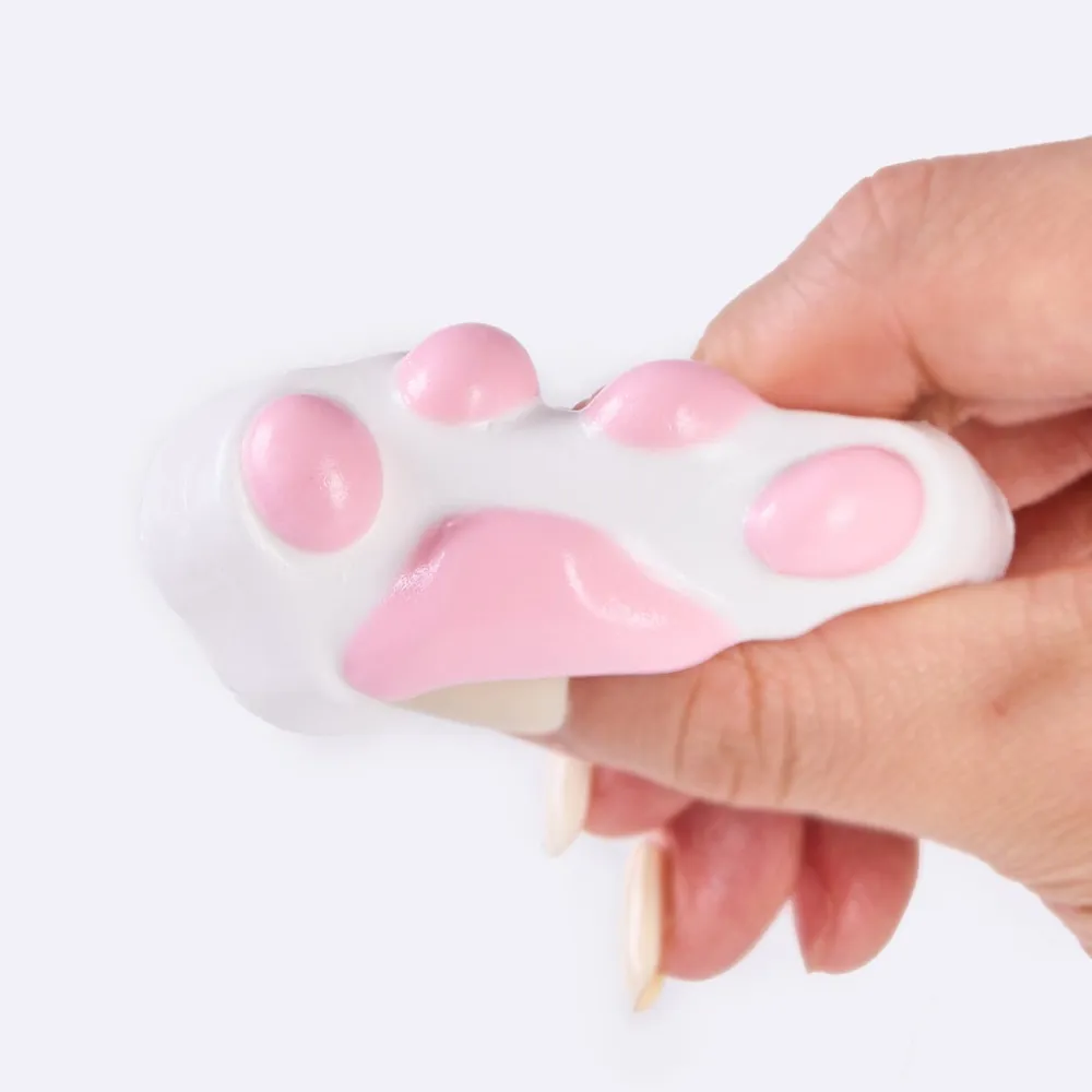 45g White-pink Paw Taba Squishy — photo 2