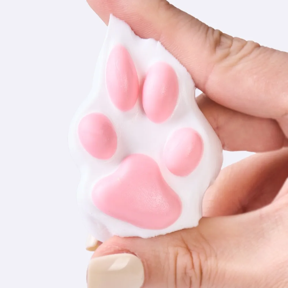 45g White-pink Paw Taba Squishy — photo 3