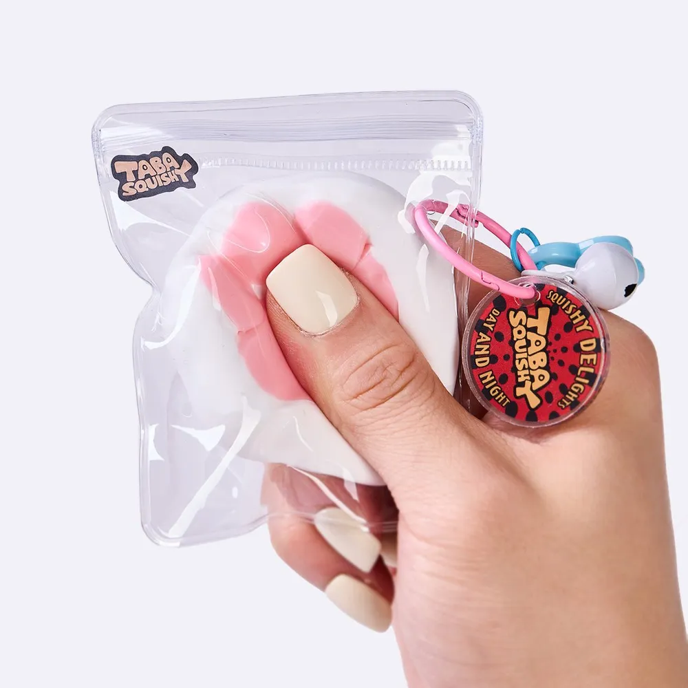 45g White-pink Paw Taba Squishy — photo 5