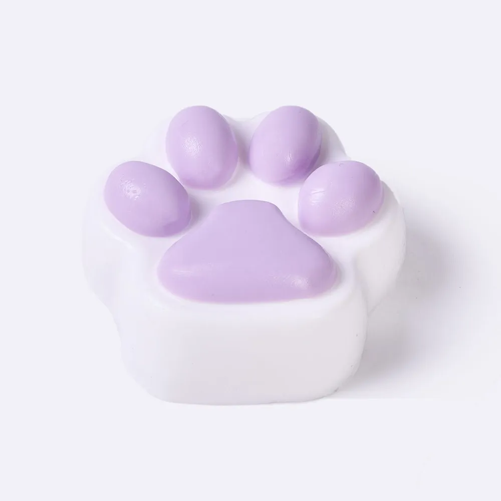 45g White-purple Paw Taba Squishy