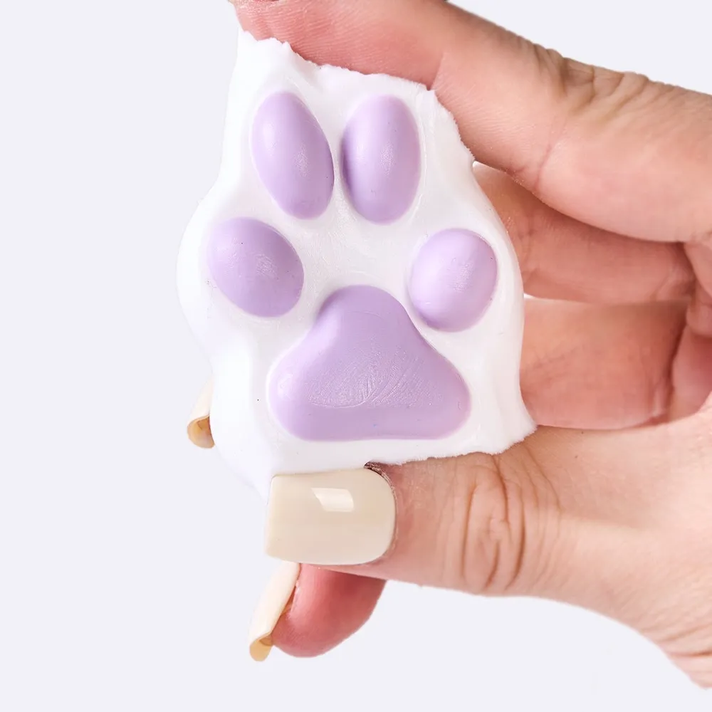 45g White-purple Paw Taba Squishy — photo 4