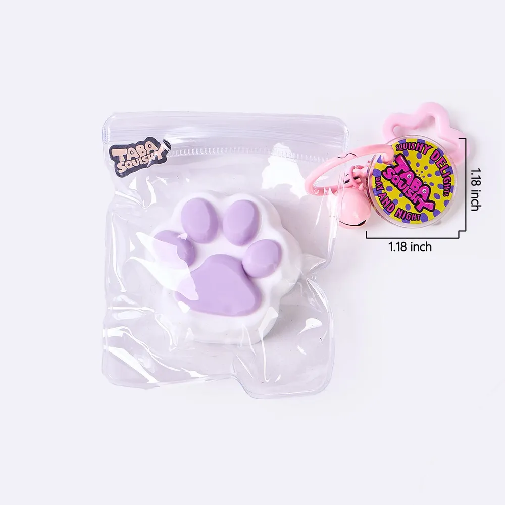 45g White-purple Paw Taba Squishy — photo 6