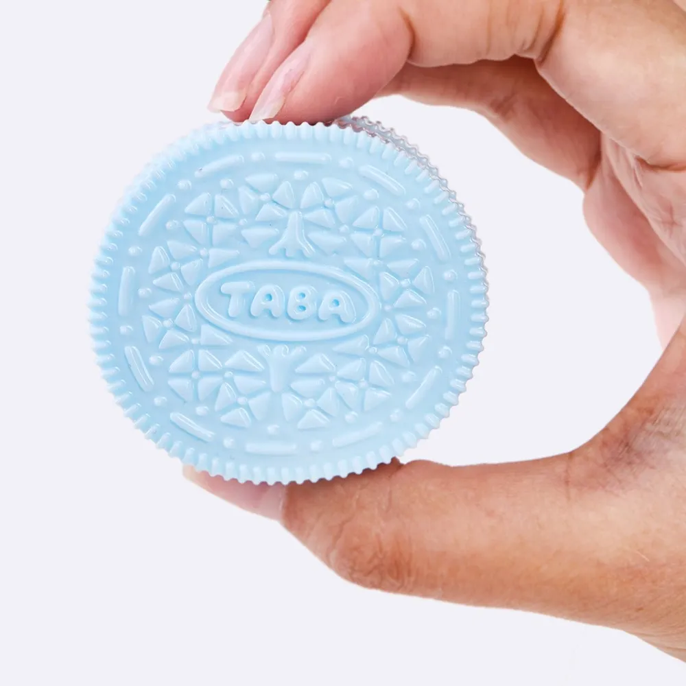 60g Blue-white Sandwich Cookie Taba Squishy — photo 4