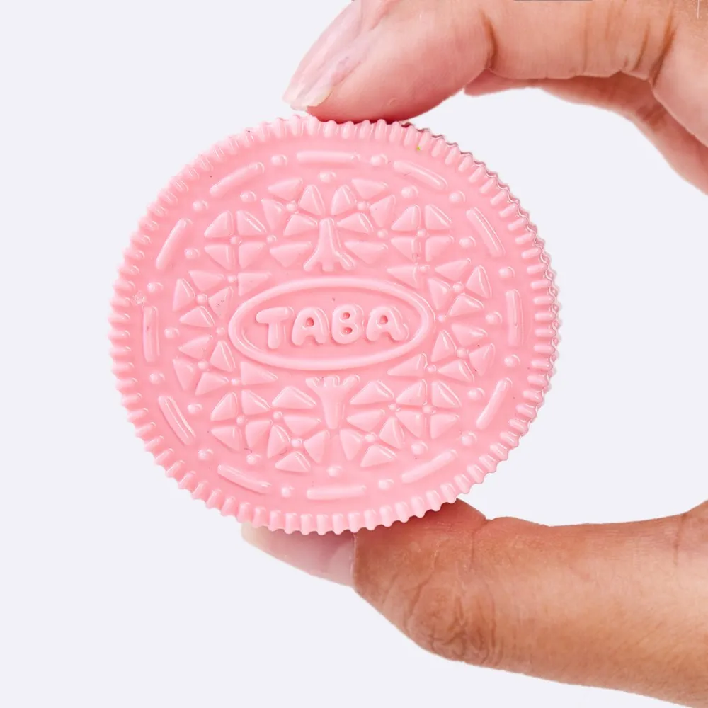 60g Pink-white Sandwich Cookie Taba Squishy — photo 4