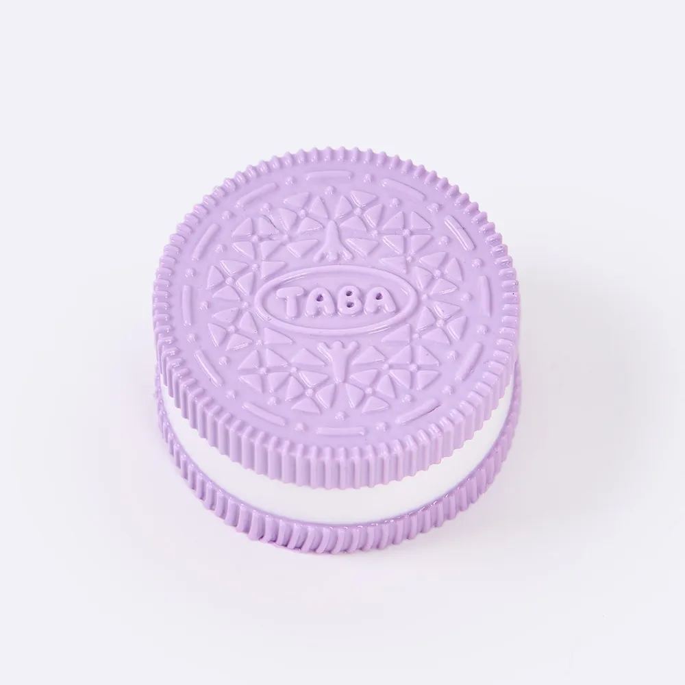 60g Purple-white Sandwich Cookie Taba Squishy