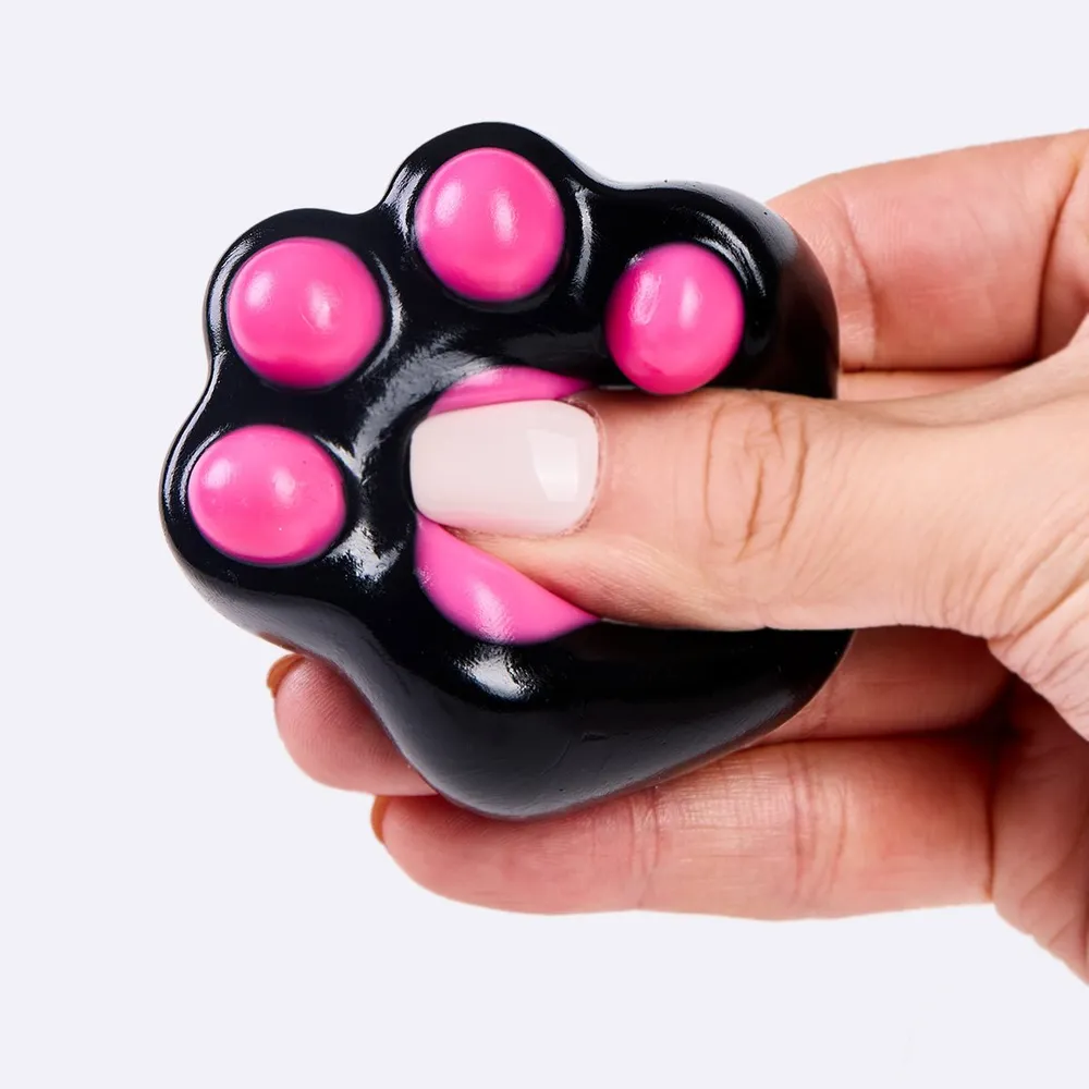 62g Black-fuchsia Paw Taba Squishy — photo 2