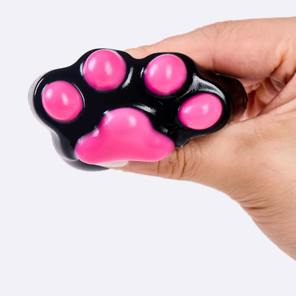 62g Black-fuchsia Paw Taba Squishy — photo 3