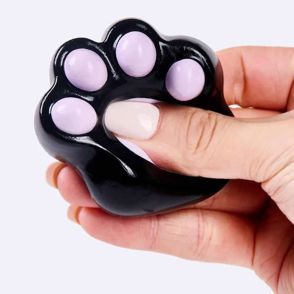 62g Black-purple Paw Taba Squishy — photo 3