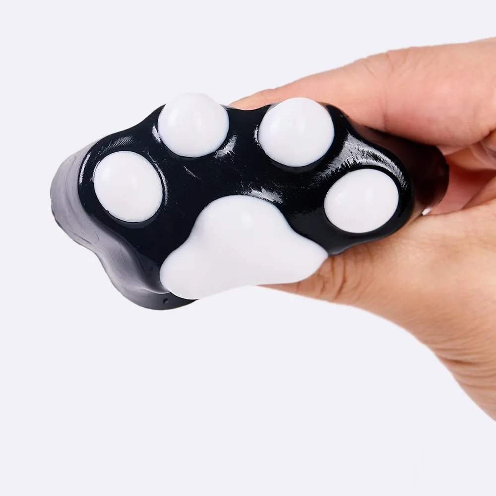 62g Black-white Paw Taba Squishy — photo 2