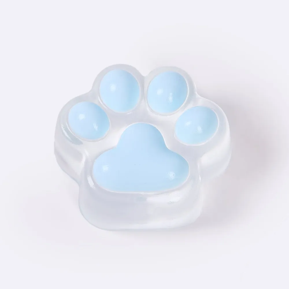 62g Transparent-blue Paw Taba Squishy