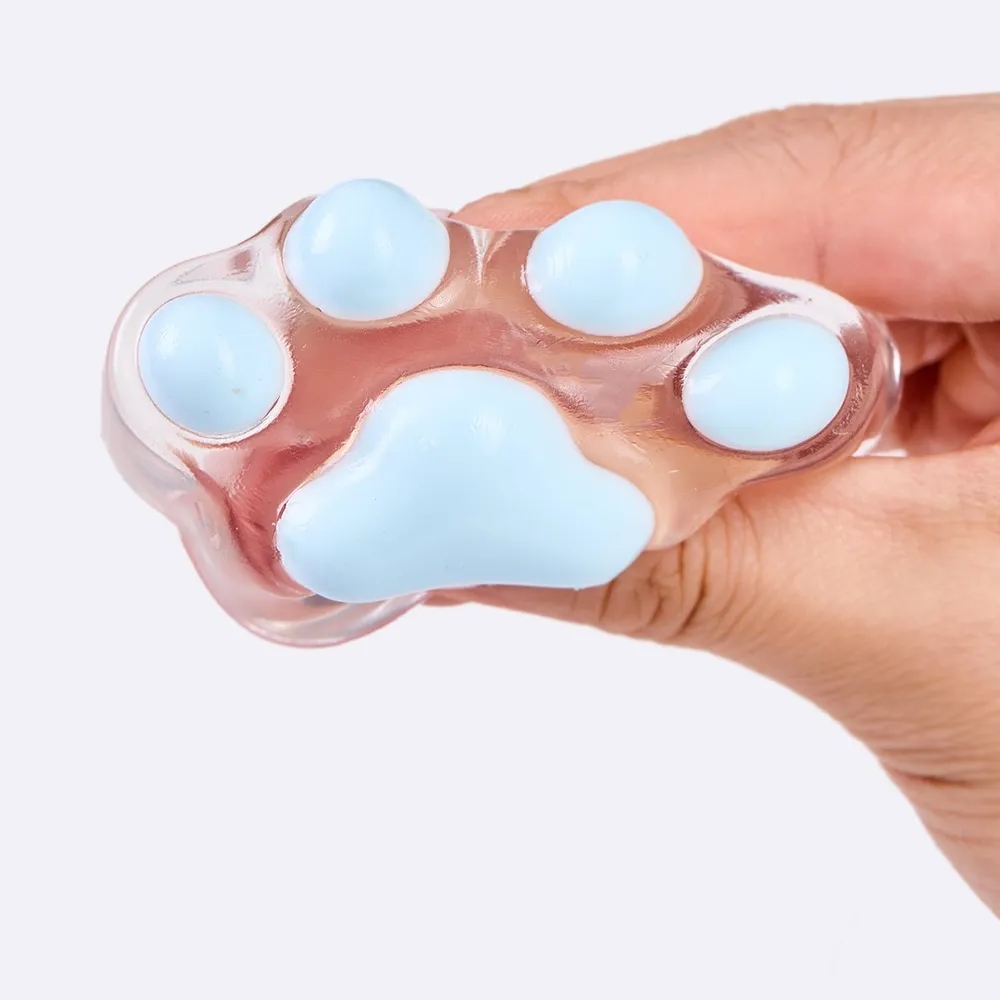 62g Transparent-blue Paw Taba Squishy — photo 2