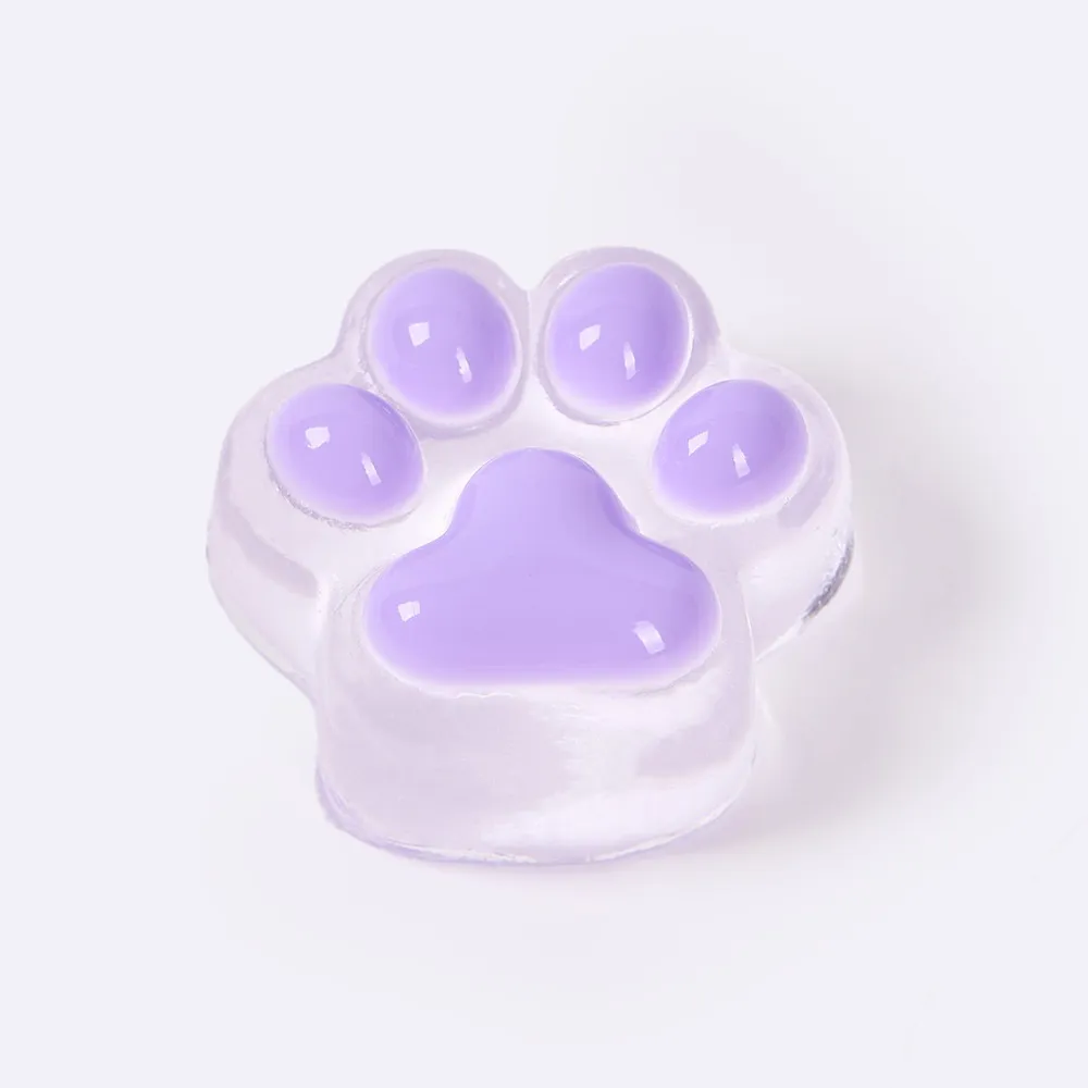 62g Transparent-purple Paw Taba Squishy