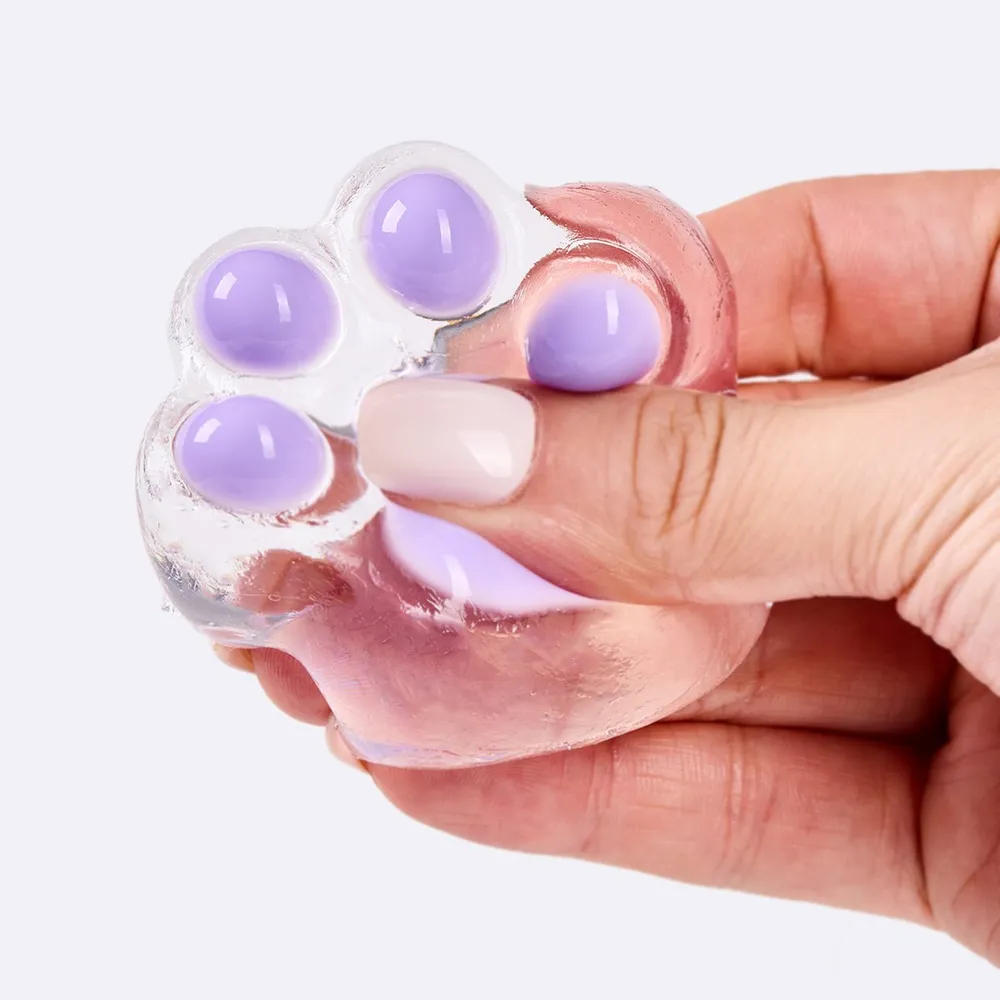 62g Transparent-purple Paw Taba Squishy — photo 3