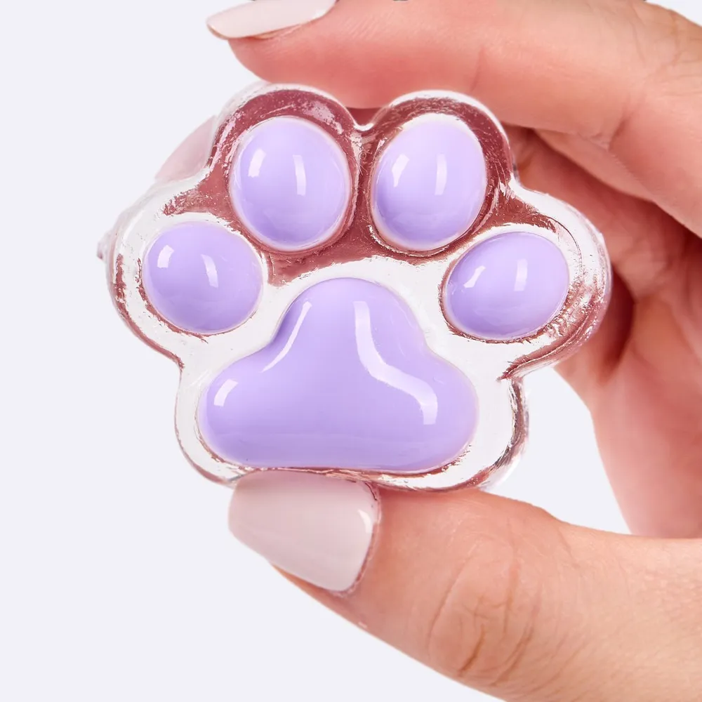 62g Transparent-purple Paw Taba Squishy — photo 4