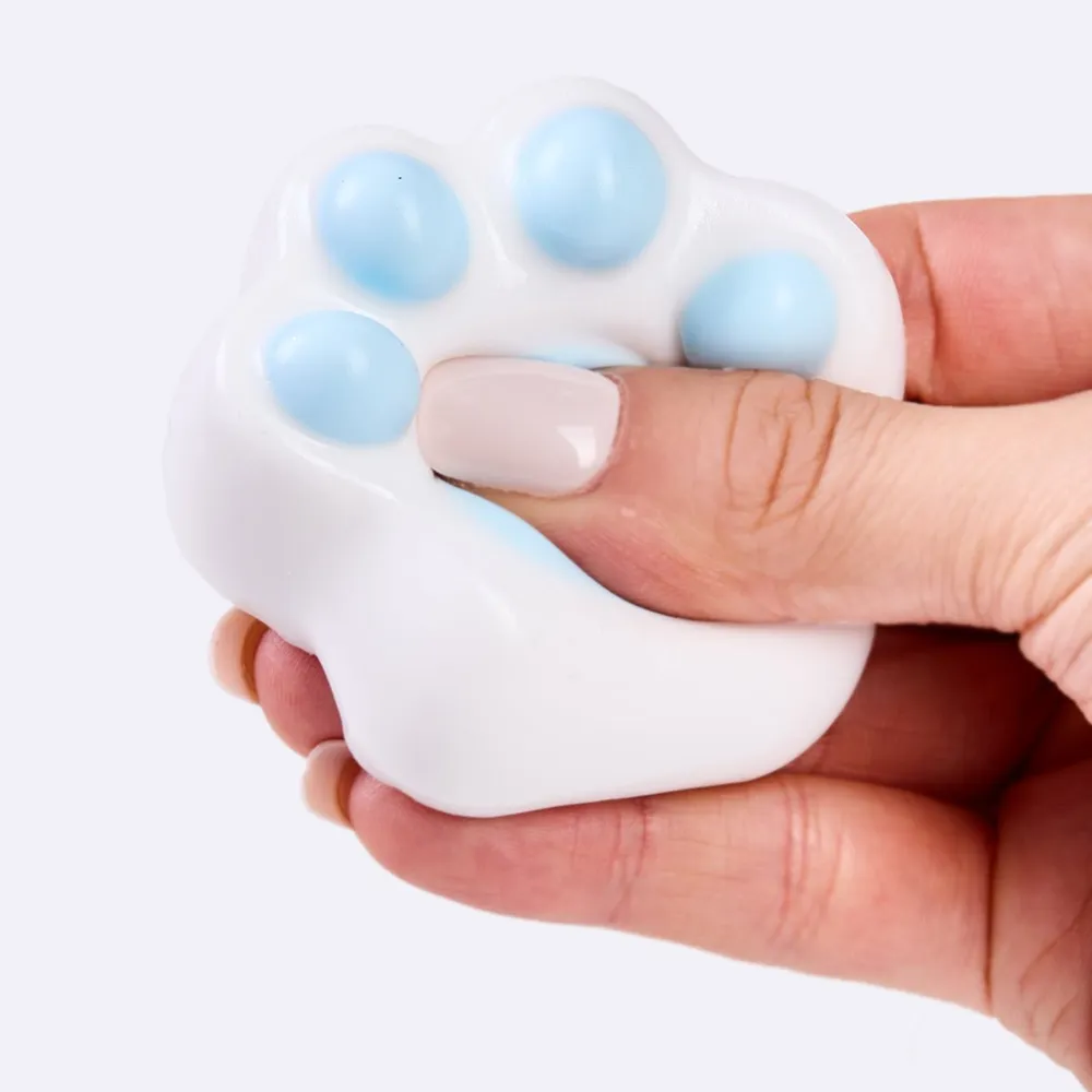 62g White-blue Paw Taba Squishy — photo 3