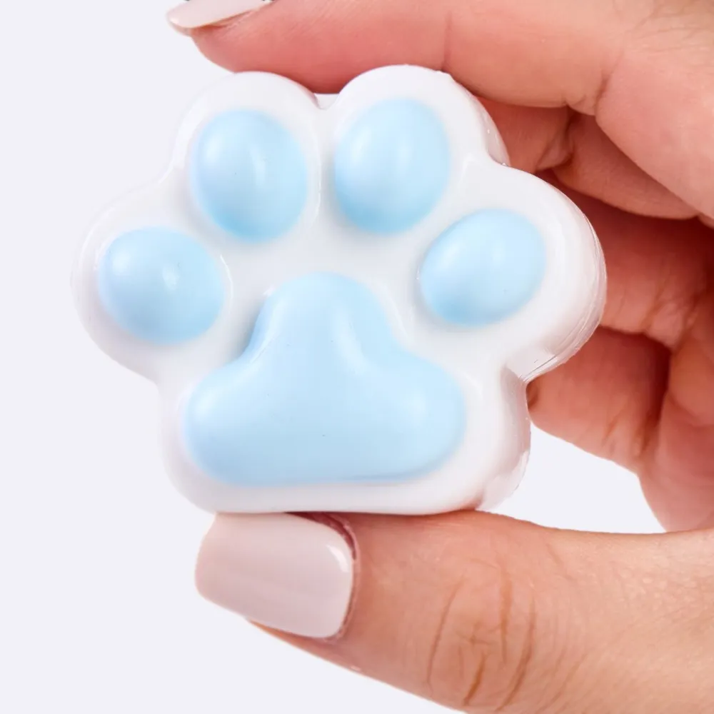 62g White-blue Paw Taba Squishy — photo 4
