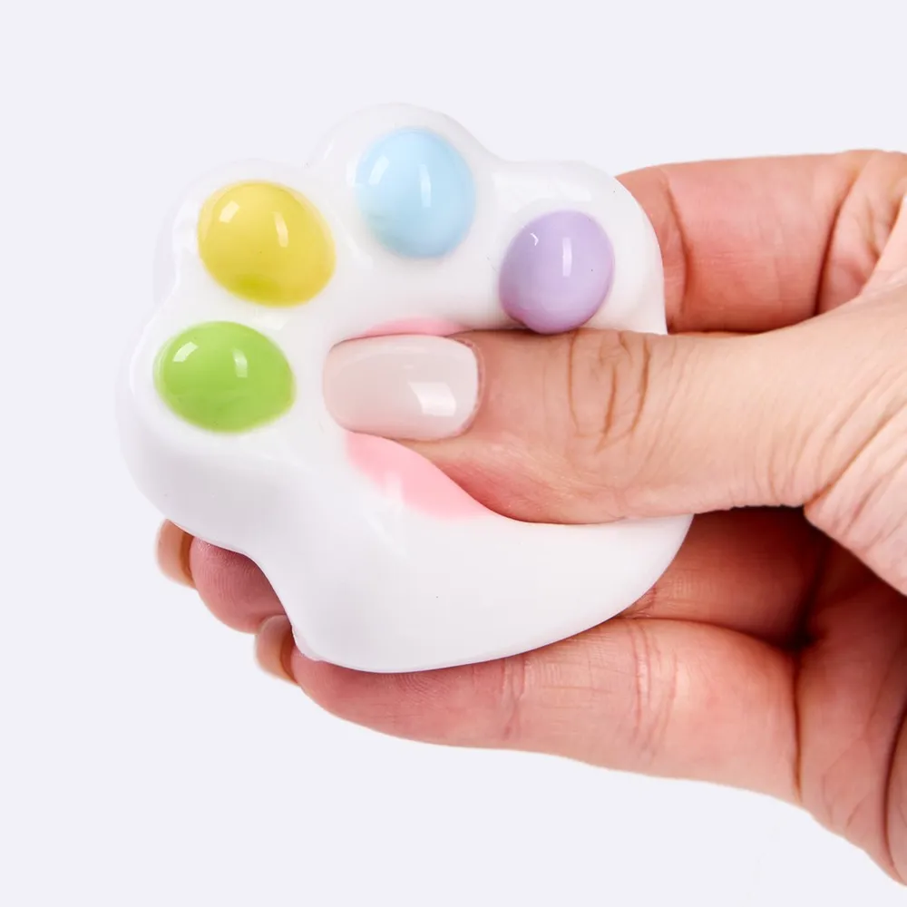 62g White-colorful Paw Taba Squishy — photo 2
