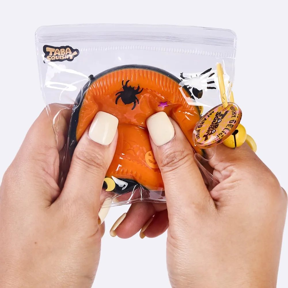 65g Orange-black Sandwich Cookie Taba Squishy — photo 6
