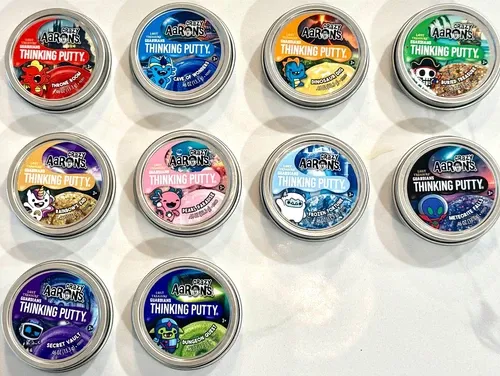 Aaron's Crazy Thinking Putty Lost Treasure Guardians Complete Set