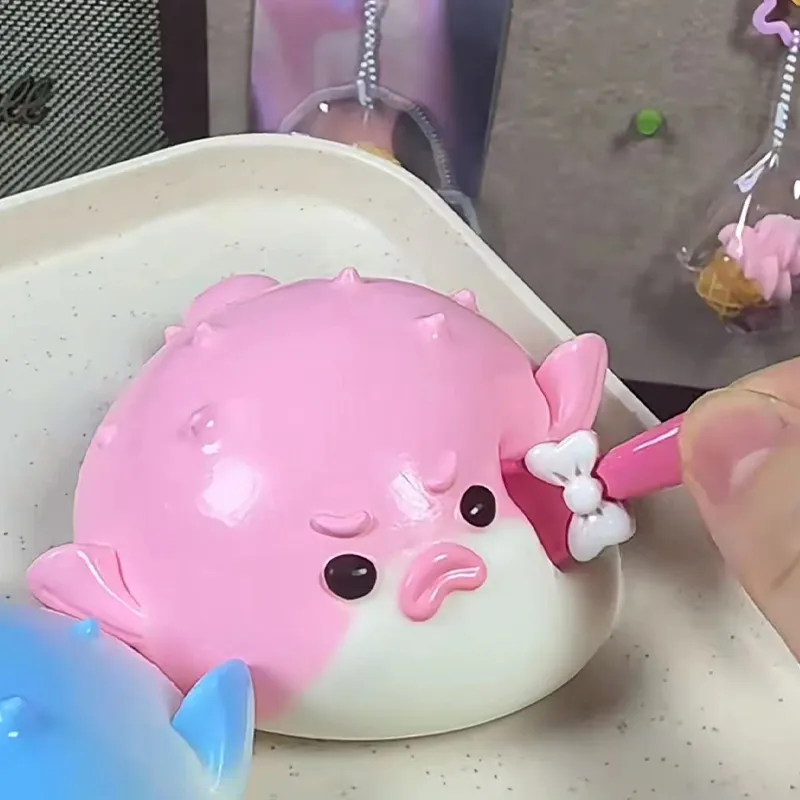Angry Puffer Fish Blow Fish Squishy Stress Relief Decompression Toy — photo 3