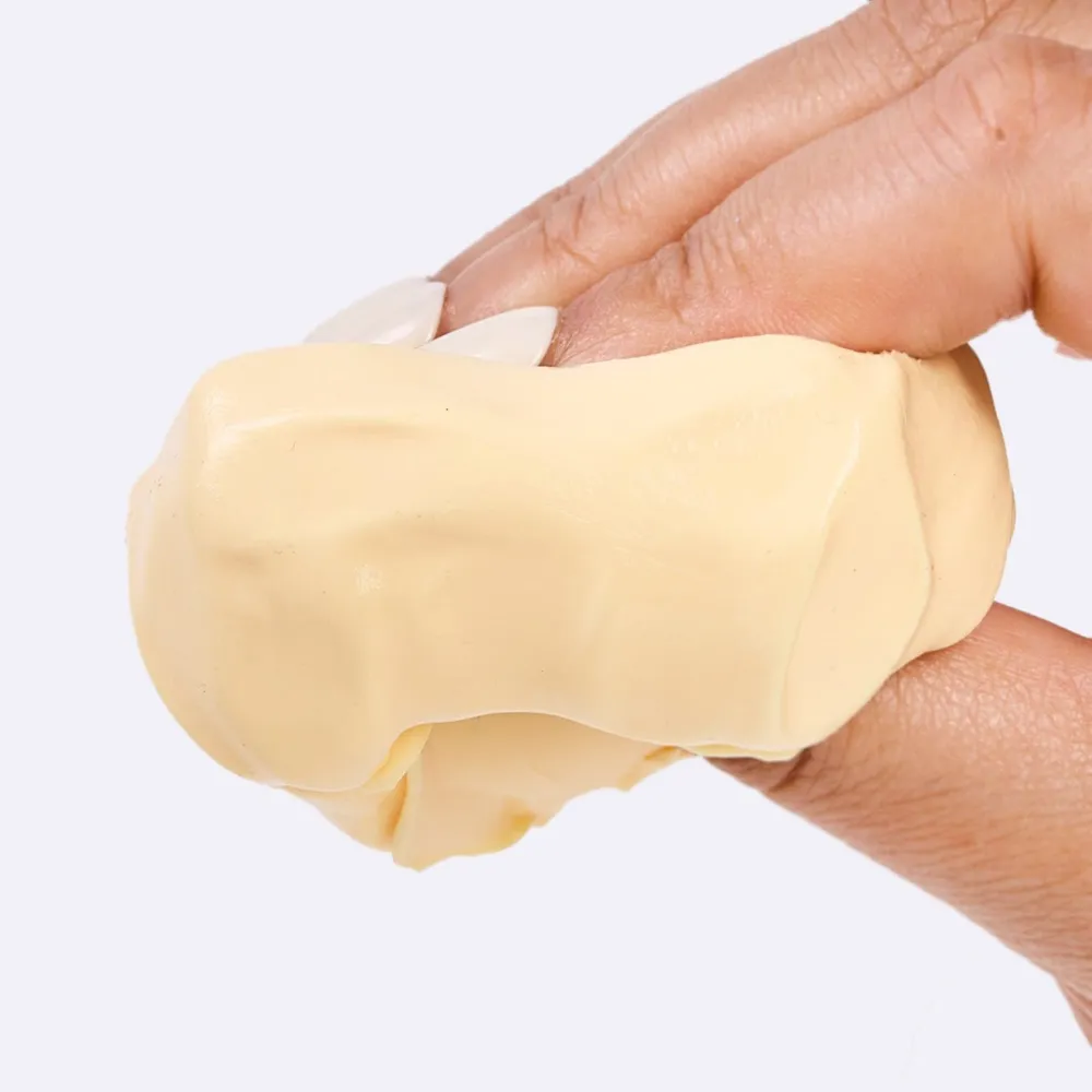 Beige Ice Cube Taba Squishy - Playdough Like — photo 2