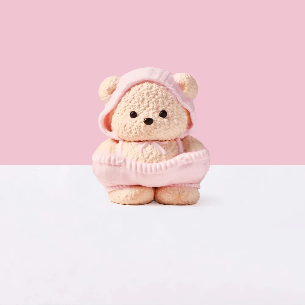 Beige Knitted Bear Taba Squishy
