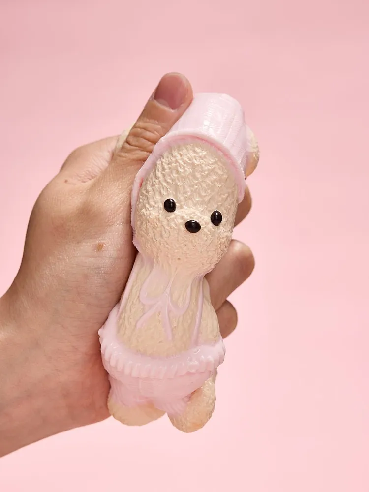 Beige Knitted Bear Taba Squishy — photo 4